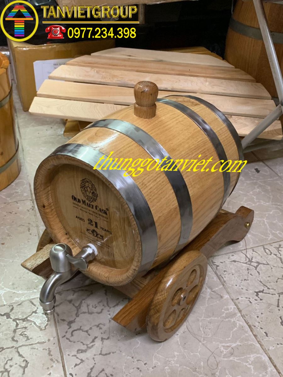 thùng gỗ sồi 5 lít