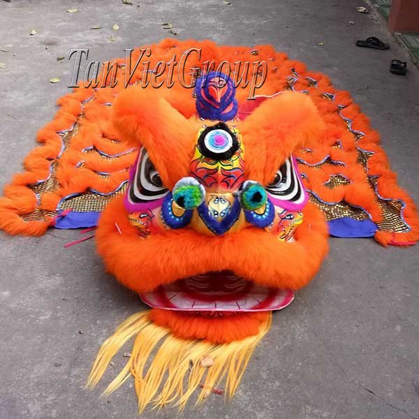 đầu-múa-lân-lông-cừu-màu-cam